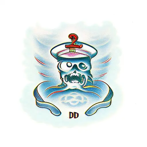 words "MD, "SD", "AD" with the numbers 19, 20 and 23.   tattoo design idea