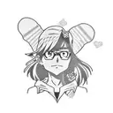 A collection of anime characters sitting in a cinema watching a movie tattoo design idea