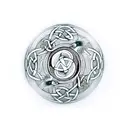 yin yang symbol, made by using celtic  tree of life and two  magpies in celtic design tattoo design idea