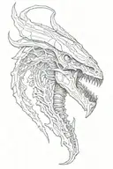 xenomorph tattoo design idea