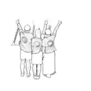 a group of people in t - shirts tattoo design idea