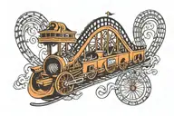 roller coaster  tattoo design idea