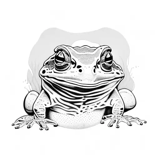 stoner toad tattoo design idea