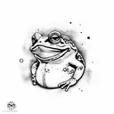 toad on acid tattoo design idea