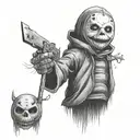 Sam trick r treat and Michael Myers tattoo design idea
