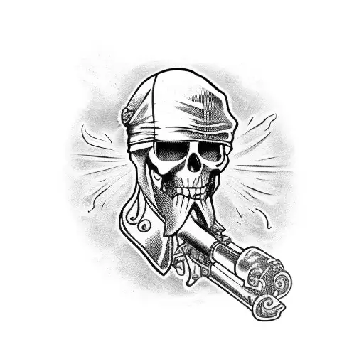 Pirate Object Vector Tattoo By Hand Stock Vector (Royalty Free) 1354739054  | Shutterstock