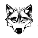 wolf with adhd tattoo design idea