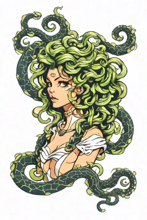 Medusa tattoo design idea