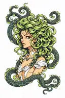 Medusa tattoo design idea