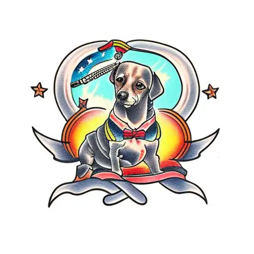 Chiweenie tattoo design idea