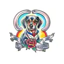 Chiweenie tattoo design idea
