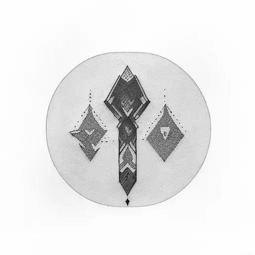 negative space sleeve tattoo design idea
