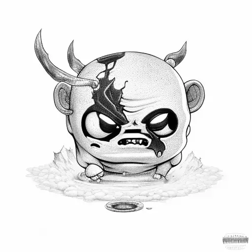 binding of Isaac rebirth tattoo design idea