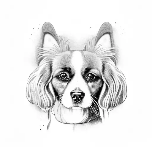 ceiling fan of dogs tattoo design idea