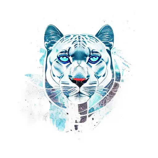 Panther tattoo design idea
