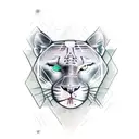 Panther tattoo design idea