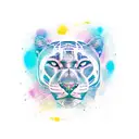 Panther tattoo design idea