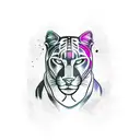 Panther tattoo design idea