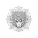 create a tribal pattern which embodies being spiritual, nature, love, strength and courage tattoo design idea