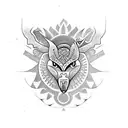 create a tribal pattern which embodies being spiritual, nature, love, strength and courage tattoo design idea