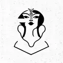 Ethiopian chess queen  tattoo design idea