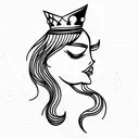 chess queen  tattoo design idea