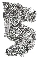 jewish polynesian tattoo design idea