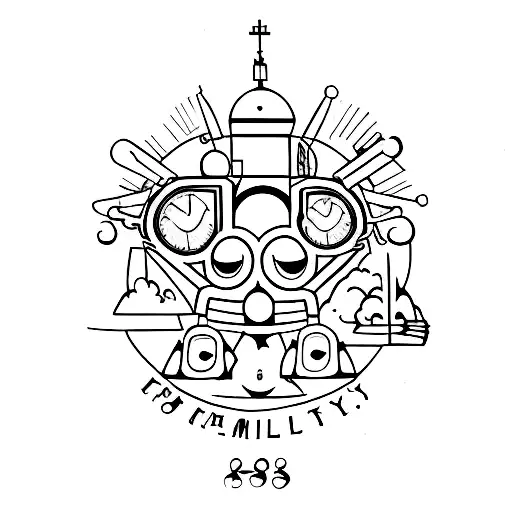 family include years 1976,1976,2003,2007 tattoo design idea
