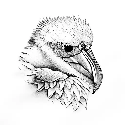 pelican , bumbu rum ,  tattoo design idea