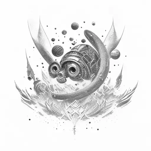 Milky way tattoo design idea