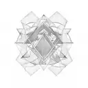 Triangle tattoo design idea