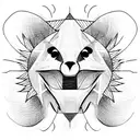 Huge mouth with sharp teeth tattoo design idea