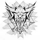 Huge mouth with sharp teeth tattoo design idea