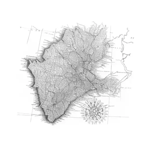 motorcycle map england tattoo design idea