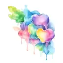 rainbow tongue   tattoo design idea