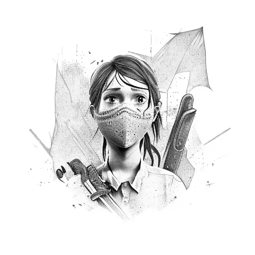 Ellie tattoo | Art Print