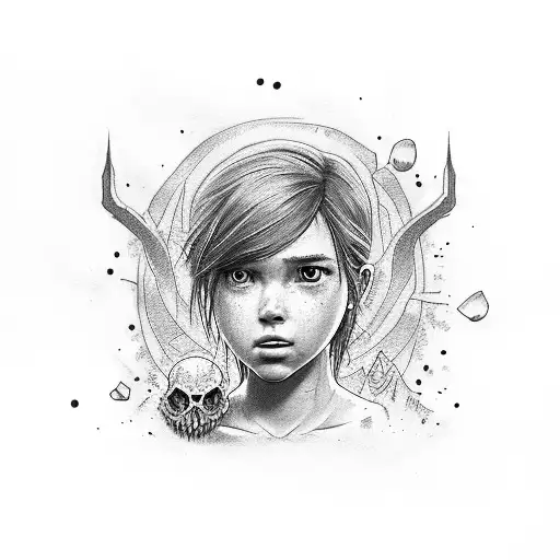 Timelapse drawing of Ellie's tattoo (from The Last Of Us) 