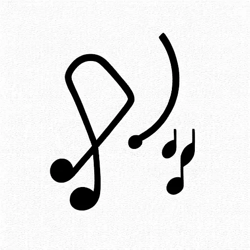medical plaster with musical notes tattoo design idea