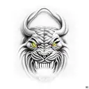 pantera tattoo design idea