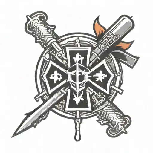 medic symbol combat symbols tattoo design idea