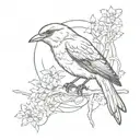 Eminem inspired mockingbird tattoo design idea