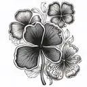 create a bouquet of the national flowers of Ireland: Shamrock (not a flower, but a national symbol) 	2.	Netherlands: tattoo design idea