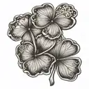 create a bouquet of the national flowers of Ireland: Shamrock (not a flower, but a national symbol) 	2.	Netherlands: tattoo design idea