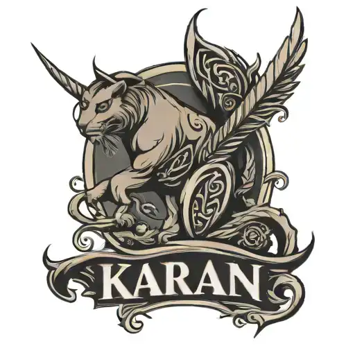 karan name tattoo design idea