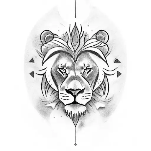 Design a tattoo that symbolizes the love and protection you have for your family, incorporating elements like a lion and a shield tattoo design idea