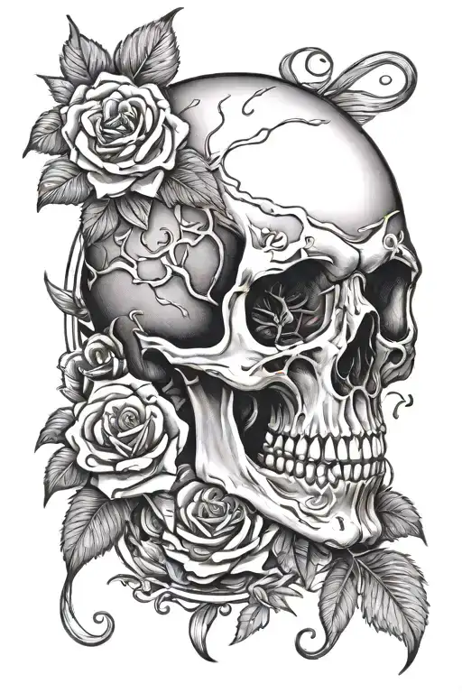memento mori memento vive tattoo design idea