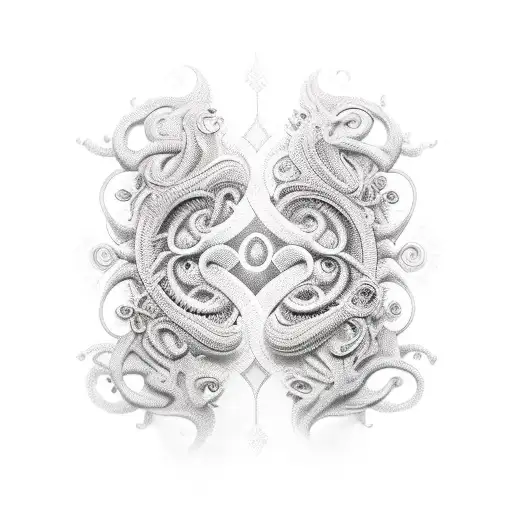 tendrills sanskrit tattoo design idea