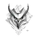 craft beer hawk tattoo design idea