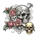 death anniversary date tattoo design idea