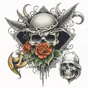 death anniversary date tattoo design idea